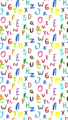 Estores de rolo para porta de varanda Letras coloridas