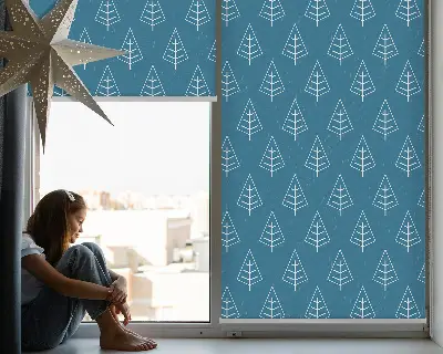Estores de rolo interiores Árvores na chuva