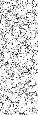 Estores de rolo interiores para janela Gatos desenhados