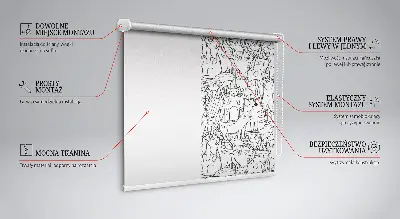 Estores de rolo interiores para janela Gatos desenhados