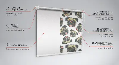 Estores de rolo para porta de varanda Buldogues