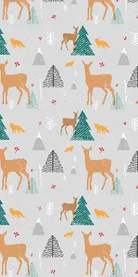 Estores de rolo interiores para janela Corça na floresta
