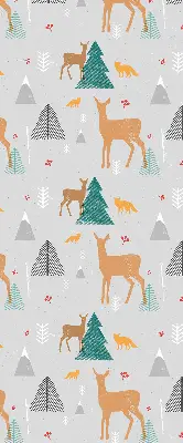Estores de rolo interiores para janela Corça na floresta