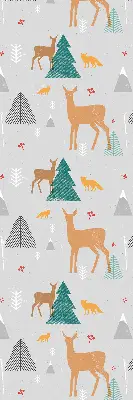 Estores de rolo interiores para janela Corça na floresta