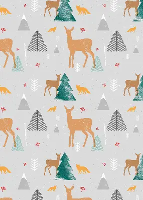 Estores de rolo interiores para janela Corça na floresta