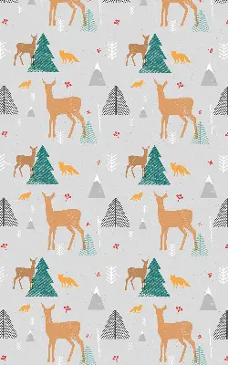 Estores de rolo interiores para janela Corça na floresta