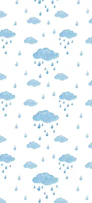 Estores de rolo para janela Nuvens e chuva