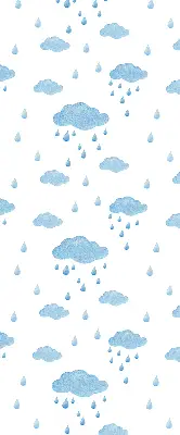 Estores de rolo para janela Nuvens e chuva