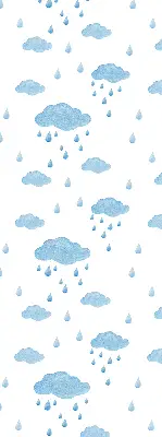 Estores de rolo para janela Nuvens e chuva