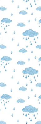 Estores de rolo para janela Nuvens e chuva