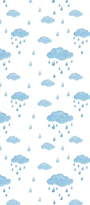 Estores de rolo para janela Nuvens e chuva