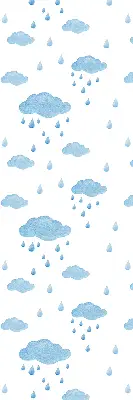 Estores de rolo para janela Nuvens e chuva