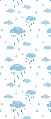 Estores de rolo para janela Nuvens e chuva