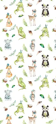 Estores de rolo para porta de varanda Animais e plantas