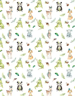 Estores de rolo para porta de varanda Animais e plantas
