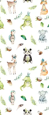 Estores de rolo para porta de varanda Animais e plantas