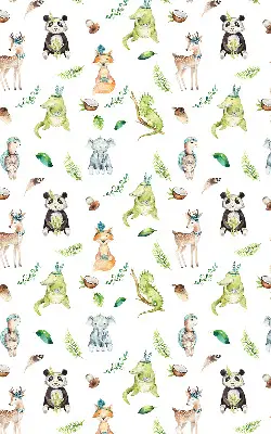 Estores de rolo para porta de varanda Animais e plantas