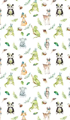 Estores de rolo para porta de varanda Animais e plantas