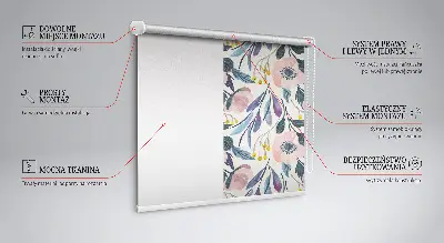 Estores de rolo interiores para janela Papoulas