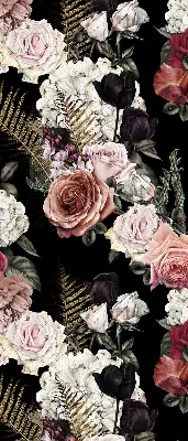 Estores de rolo interiores Um buquê de rosas