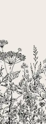 Estores de rolo interiores para janela Flores cinzentas