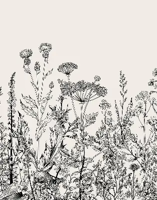 Estores de rolo interiores para janela Flores cinzentas