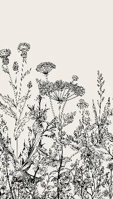 Estores de rolo interiores para janela Flores cinzentas