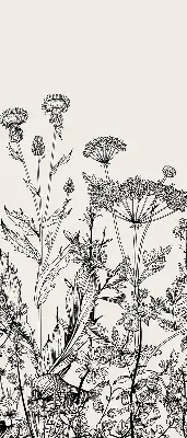 Estores de rolo interiores para janela Flores cinzentas