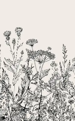 Estores de rolo interiores para janela Flores cinzentas