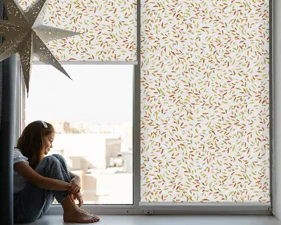 Estores de rolo interiores para janela Folhas caindo