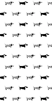 Estores de rolo para porta de varanda cães desenhados