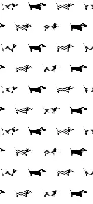 Estores de rolo para porta de varanda cães desenhados