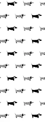 Estores de rolo para porta de varanda cães desenhados