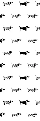 Estores de rolo para porta de varanda cães desenhados