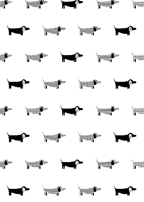 Estores de rolo para porta de varanda cães desenhados
