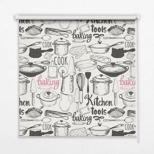 Estores de rolo interiores para janela Utensílios de cozinha