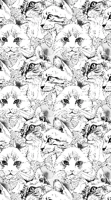 Estores de rolo em tecido Gatos desenhados