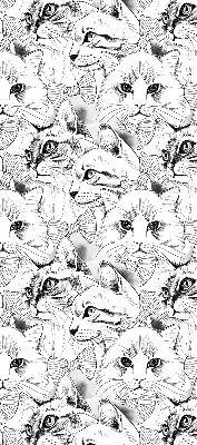 Estores de rolo em tecido Gatos desenhados
