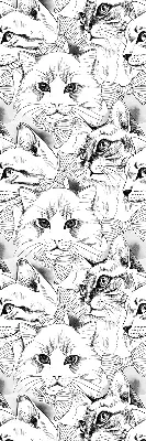 Estores de rolo em tecido Gatos desenhados