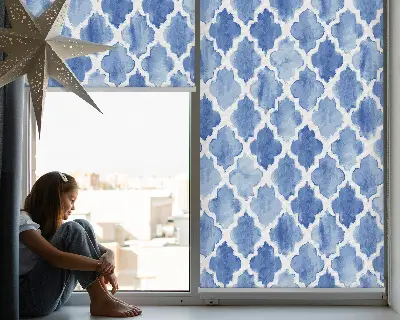 Estores de rolo interiores Padrão pintado