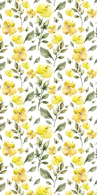 Estores de rolo para janela Flores amarelas