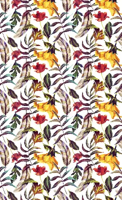 Estores de rolo para porta de varanda Flores coloridas