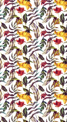 Estores de rolo para porta de varanda Flores coloridas