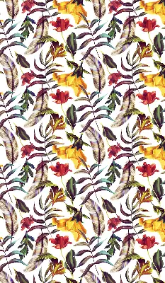 Estores de rolo para porta de varanda Flores coloridas