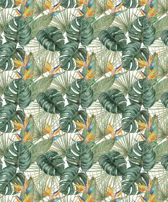 Estores de rolo interiores Plantas tropicais
