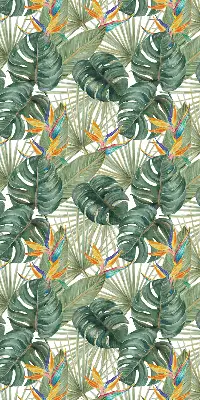 Estores de rolo interiores Plantas tropicais