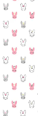 Estores de rolo interiores para janela Coelhos coloridos com coroas