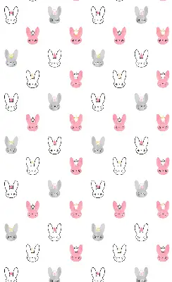 Estores de rolo interiores para janela Coelhos coloridos com coroas