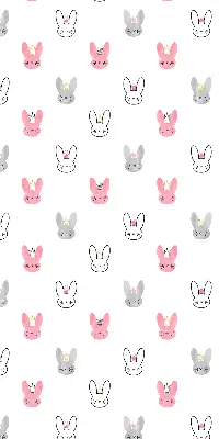 Estores de rolo interiores para janela Coelhos coloridos com coroas