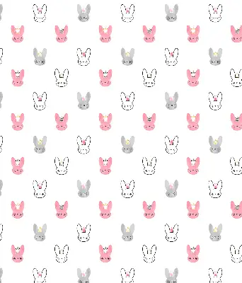 Estores de rolo interiores para janela Coelhos coloridos com coroas